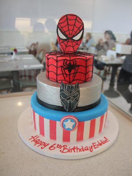 3 Tier Superhero Cake