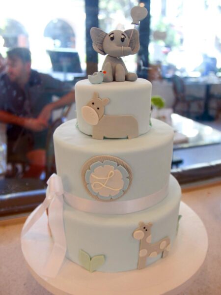 3 Tiered Baby Animal Cake