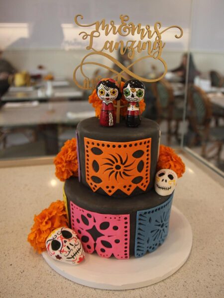 Dia De Los Muertos Wedding Cake