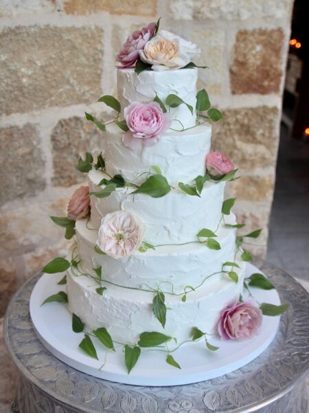 Elegant Rustic Texture Wedding Cake