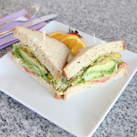 Lilac Vegetarian Sandwich